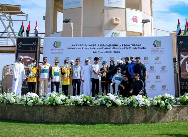 زعبيل تفوز بكأس الاسطبلات الخاصة في مهرجان ولي عهد دبي 